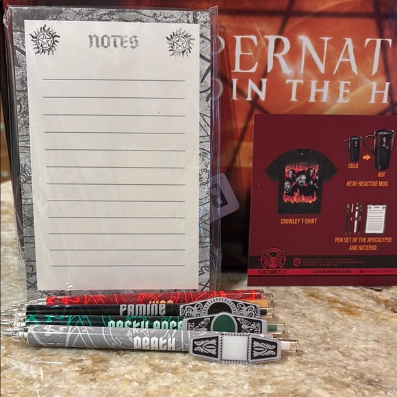 Supernatural Themed Stationery Set - Picture 1 of 8